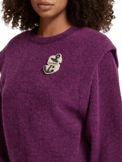 Scotch & Soda Shoulder Detail Pullover -Scotch & Soda 176343 6855 NHD DTL1 be250777 92ee 400a 95d3 32d4acc5abaf