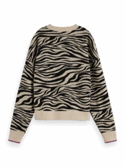 Scotch & Soda Tiger Jacquard Pullover -Scotch & Soda 176347 6432 BCK a44324d6 8bd0 46e4 a17c bfaa2d20aa1f