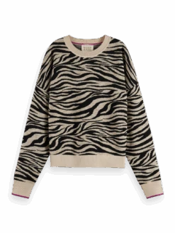 Scotch & Soda Tiger Jacquard Pullover -Scotch & Soda 176347 6432 FNT 6997b176 eebe 407c a8bc b4d87dc0eba2