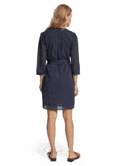 Scotch & Soda Polka Dot Mini Wrap Dress -Scotch & Soda 176364 6989 MDL BCK d7109a51 e7f1 48b0 ad33 4328cde11fef