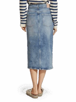 Scotch & Soda Patch Pocket Midi Skirt — Maritime -Scotch & Soda 176370 1848 MDL BCK d1e11459 6db5 466f b3f5 a951f19cb52c