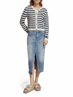 Scotch & Soda Patch Pocket Midi Skirt — Maritime -Scotch & Soda 176370 1848 NHD FNT 6564e7f6 f3c4 44af bd3e 36361c26bdee