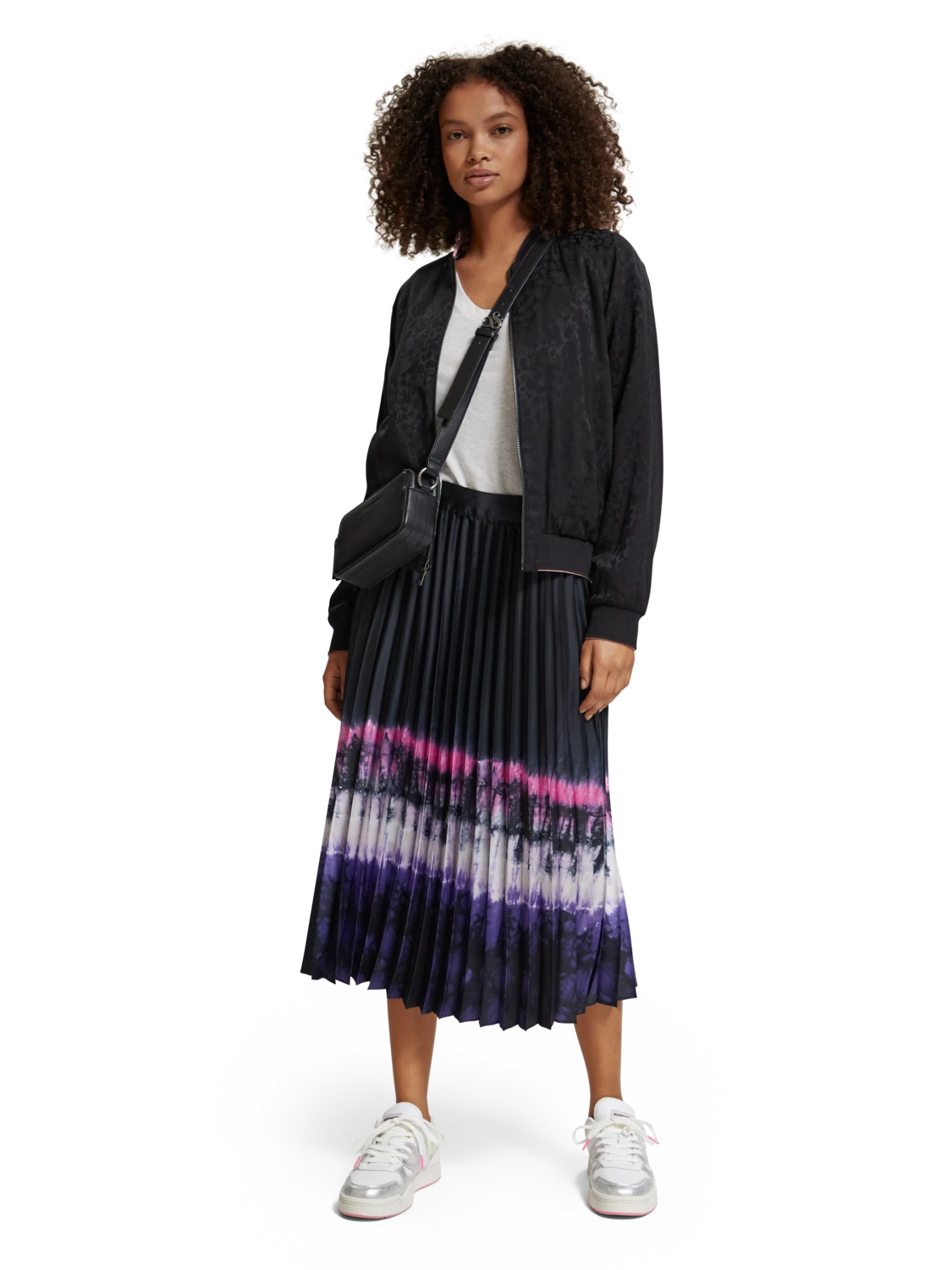Scotch & Soda Printed High Rise Midi Skirt 3 Scotch & Soda Printed High Rise Midi Skirt