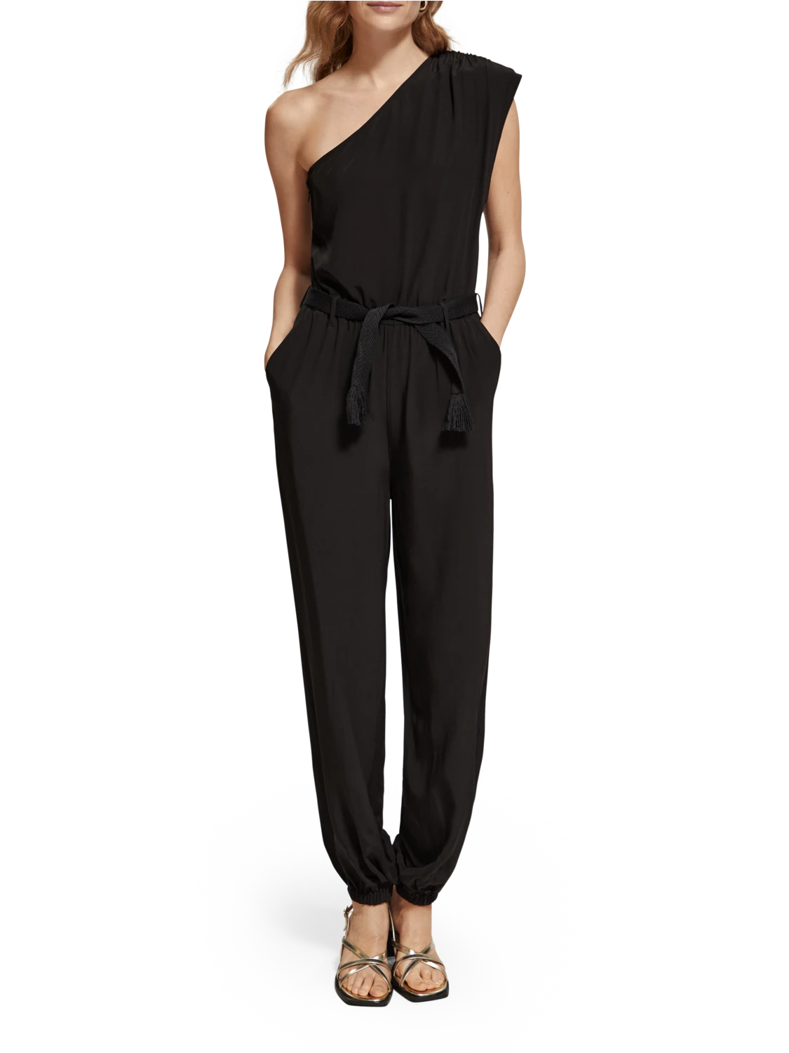 Scotch & Soda One Shoulder Asymmetric Jumpsuit 9 Scotch & Soda One Shoulder Asymmetric Jumpsuit - Image 7