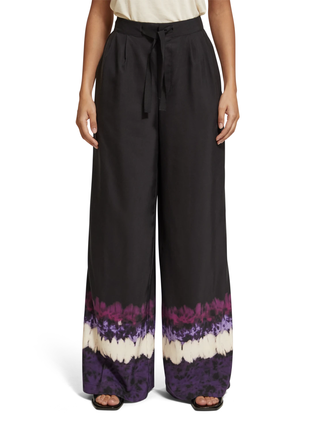Scotch & Soda Eleni High Rise Wide Leg Printed Pyjama Pant 3 Scotch & Soda Eleni High Rise Wide Leg Printed Pyjama Pant
