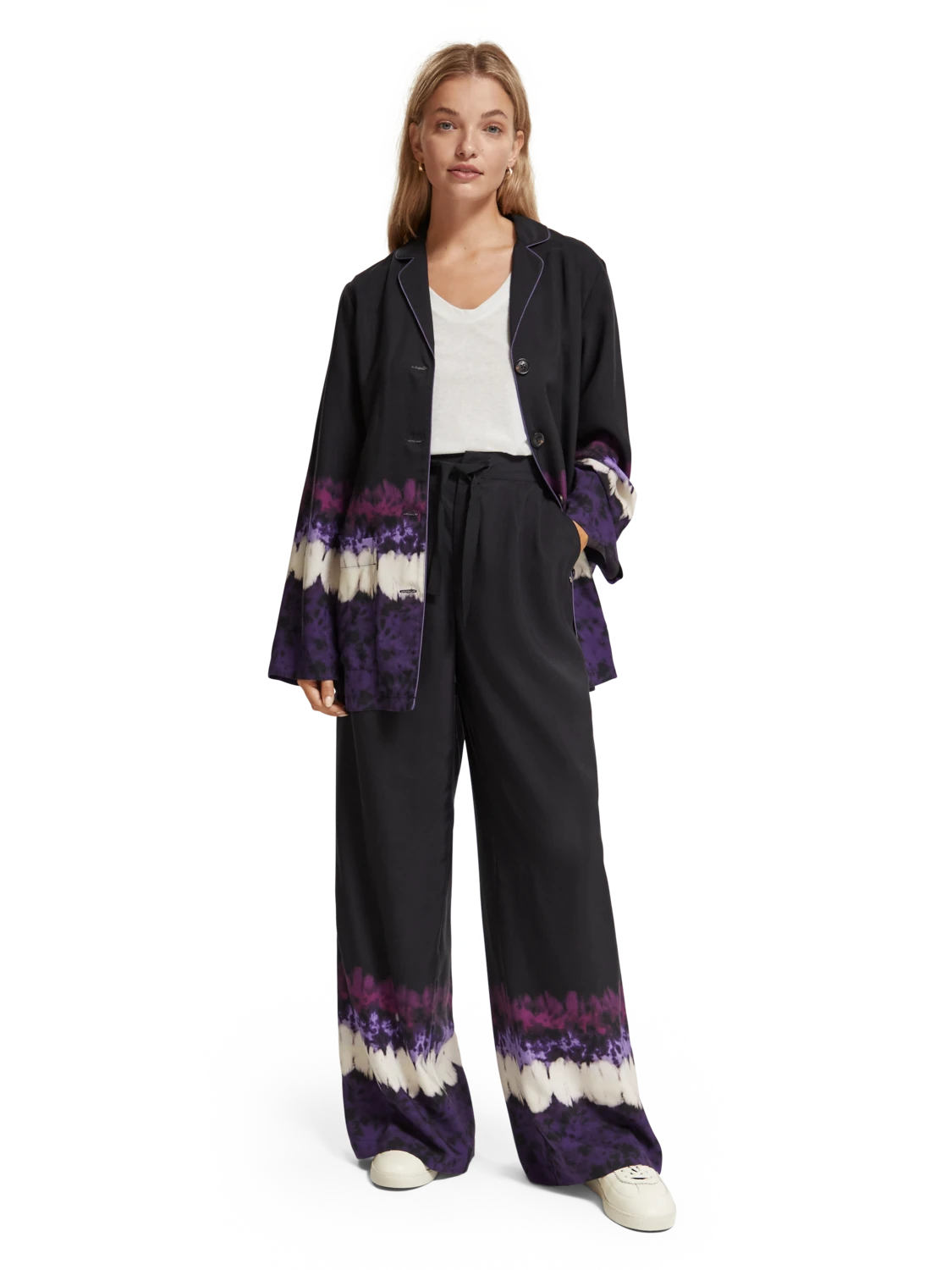 Scotch & Soda Eleni High Rise Wide Leg Printed Pyjama Pant 4 Scotch & Soda Eleni High Rise Wide Leg Printed Pyjama Pant - Image 2