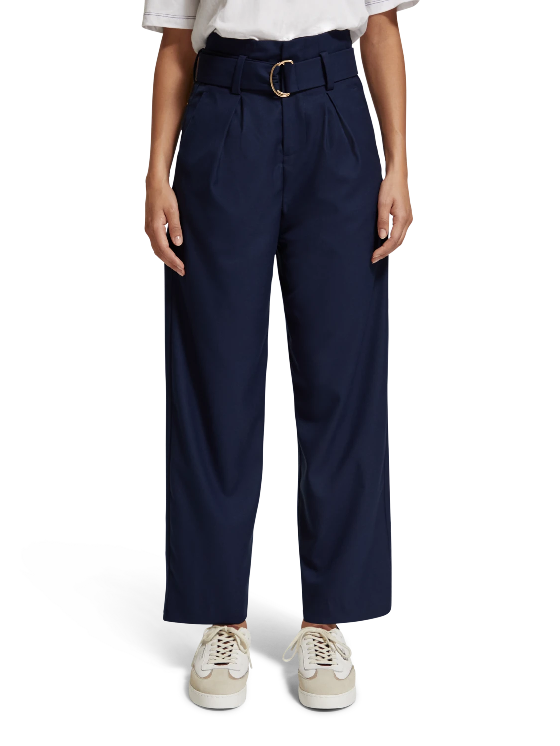 Scotch & Soda Daisy High Rise Straight Leg Paperbag Trousers 3 Scotch & Soda Daisy High Rise Straight Leg Paperbag Trousers