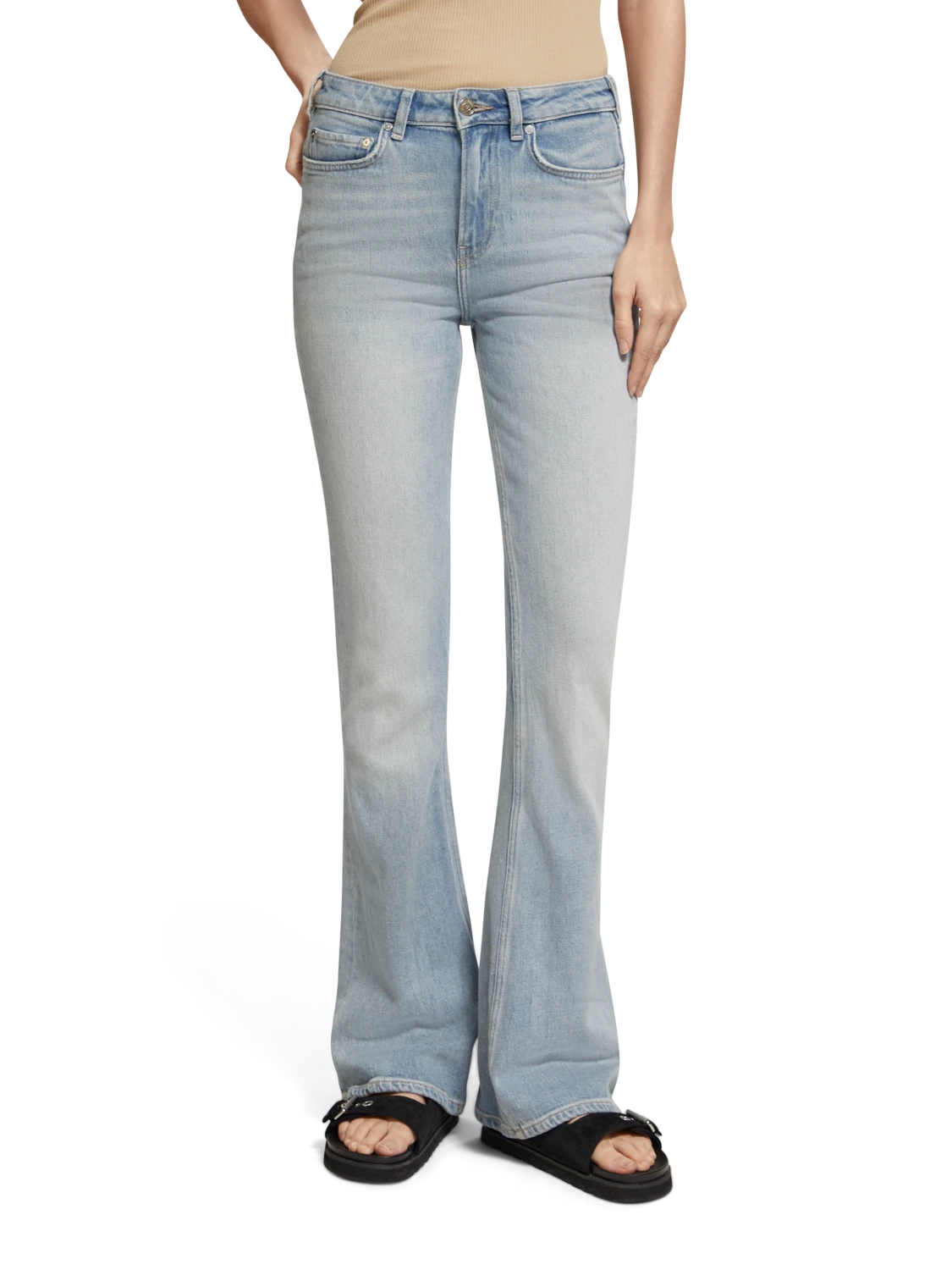 Scotch & Soda Charm High Rise Classic Flared Jeans | All Or Nothing 3 Scotch & Soda Charm High Rise Classic Flared Jeans | All Or Nothing