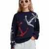 Scotch & Soda Anchor Jacquard Pullover