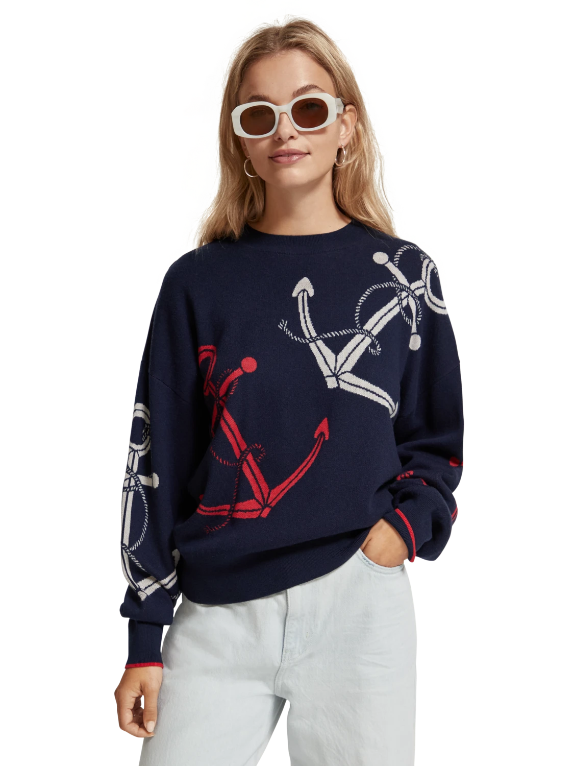 Scotch & Soda Anchor Jacquard Pullover 3 Scotch & Soda Anchor Jacquard Pullover