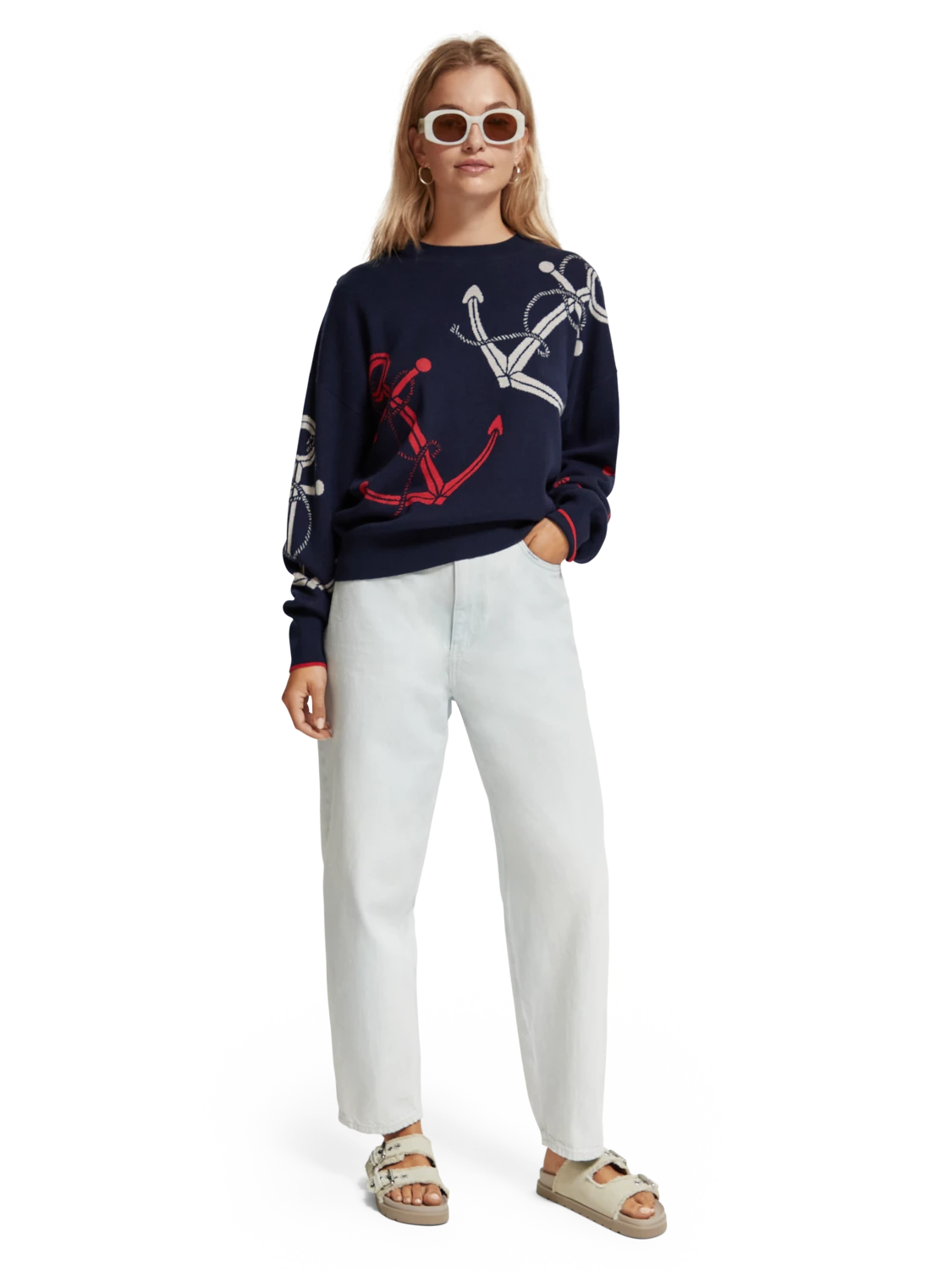 Scotch & Soda Anchor Jacquard Pullover 4 Scotch & Soda Anchor Jacquard Pullover - Image 2