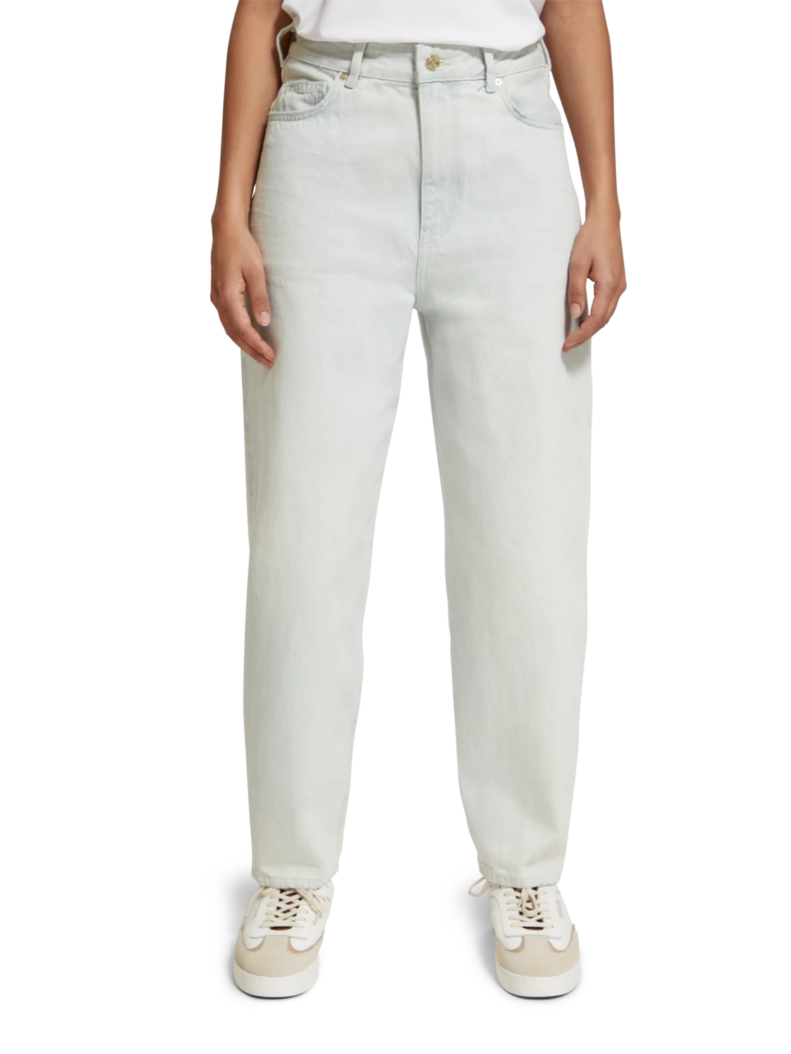 Scotch & Soda Tide High Rise Balloon Fit Jeans | Royal Blue 3 Scotch & Soda Tide High Rise Balloon Fit Jeans | Royal Blue