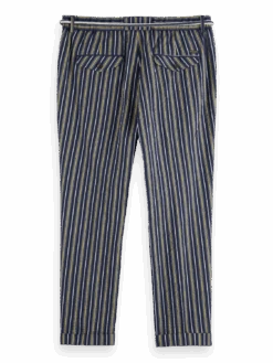 Scotch & Soda Tapered Striped Seersucker Chino -Scotch & Soda 176706 7117 BCK d7889419 b664 4c40 bc24 89892639c58d