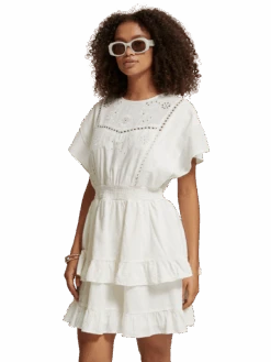 Scotch & Soda Broderie Anglaise Mini Dress -Scotch & Soda 176736 6643 MDL CRP 30e2b6a0 cff7 4e7b 99f9 cabf3d997189