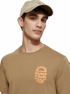 Scotch & Soda Sunset Logo Printed T-Shirt 11 Scotch & Soda Sunset Logo Printed T-Shirt -Scotch & Soda 176739 2478 MDL DTL1 3fa2e1b5 d21d 4835 9e64 31e10b28a175