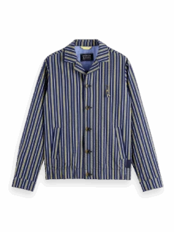 Scotch & Soda Striped Seersucker Blouson Jacket