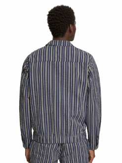 Scotch & Soda Striped Seersucker Blouson Jacket -Scotch & Soda 176761 7117 MDL BCK 8bad8dbe a37b 4f81 a8ec fcb83ed4f933