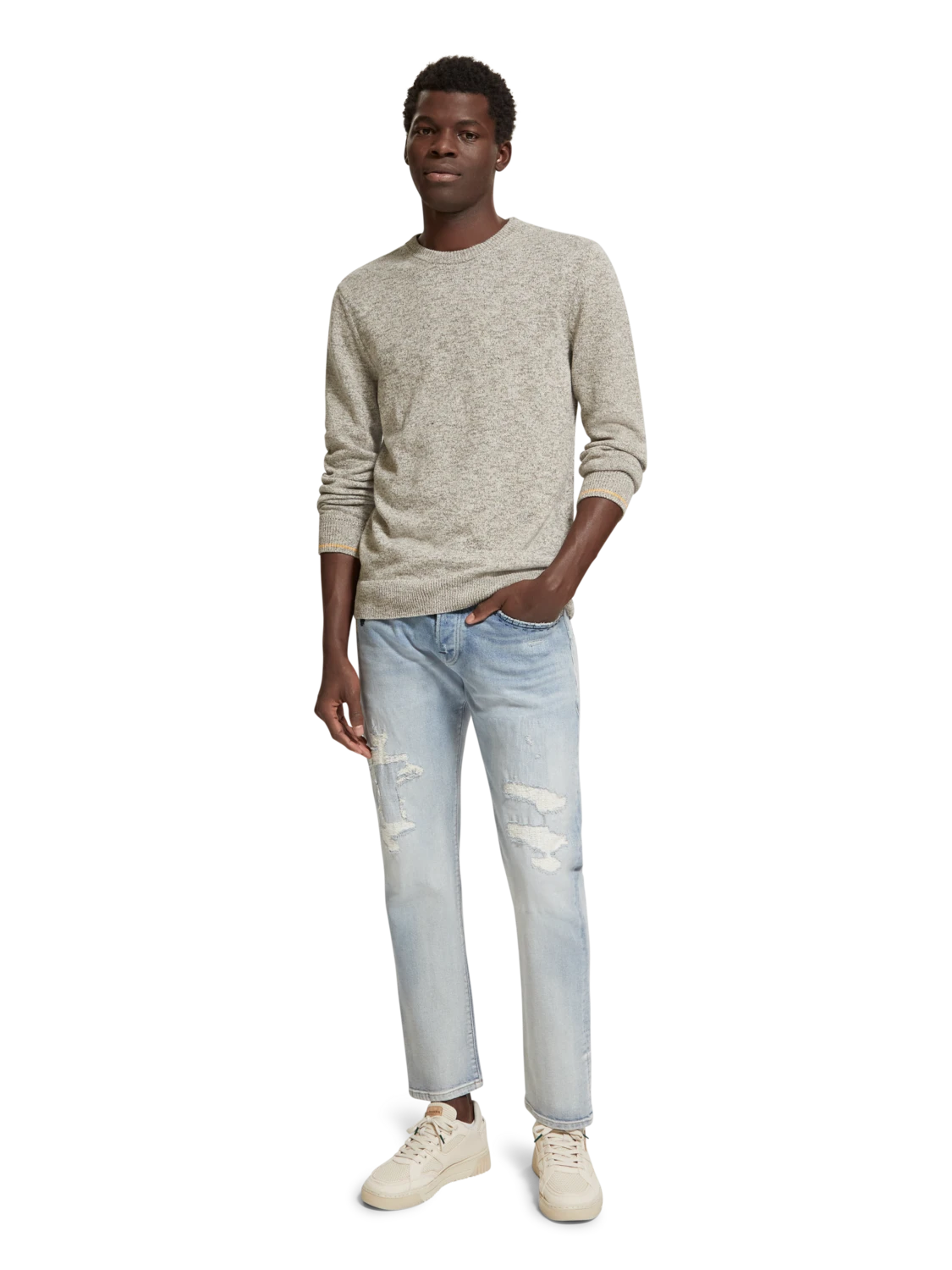 Scotch & Soda Melange Crew Neck Pullover 4 Scotch & Soda Melange Crew Neck Pullover - Image 2