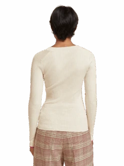 Scotch & Soda Ribbed V-Neck Pullover 13 Scotch & Soda Ribbed V-Neck Pullover -Scotch & Soda 176855 0171 MDL BCK 8ffb5450 94a9 41fd aec5 2ef3cd84616a