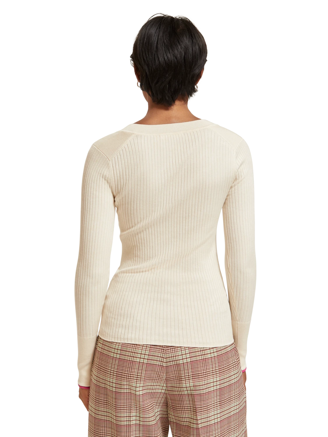 Scotch & Soda Ribbed V-Neck Pullover 5 Scotch & Soda Ribbed V-Neck Pullover - Image 3