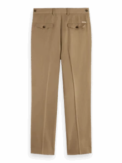 Scotch & Soda Pleated Linen Blend Chino -Scotch & Soda 176981 6896 BCK 2f162535 98f0 44b4 9ee2 34b39e0c7203
