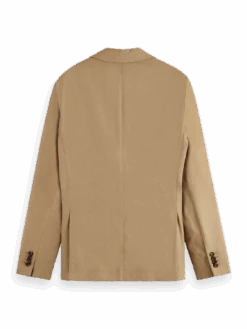 Scotch & Soda Unconstructed Single-Breasted Twill Blazer -Scotch & Soda 176982 6896 BCK 07f4d001 d77f 4367 840f f79547e259bf