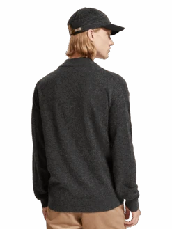 Scotch & Soda Dropped Shoulder Basic Mock Neck Pullover -Scotch & Soda 176984 6721 MDL BCK 5926e922 64aa 414c 9de8 87f74e38fe32