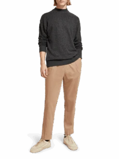 Scotch & Soda Dropped Shoulder Basic Mock Neck Pullover -Scotch & Soda 176984 6721 NHD FNT 6c5edb33 c19a 4203 aab8 c991899926be