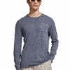 Scotch & Soda Linen Cotton Blend Crew Neck Pullover -Scotch & Soda 177113 6865 MDL CRP 7a6780da 458d 4351 8303 260be8bb5a5b