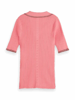 Scotch & Soda Ribbed Collared Knit Top -Scotch & Soda 177120 6876 BCK 5d3daa2c e626 4968 b268 02cb16263060
