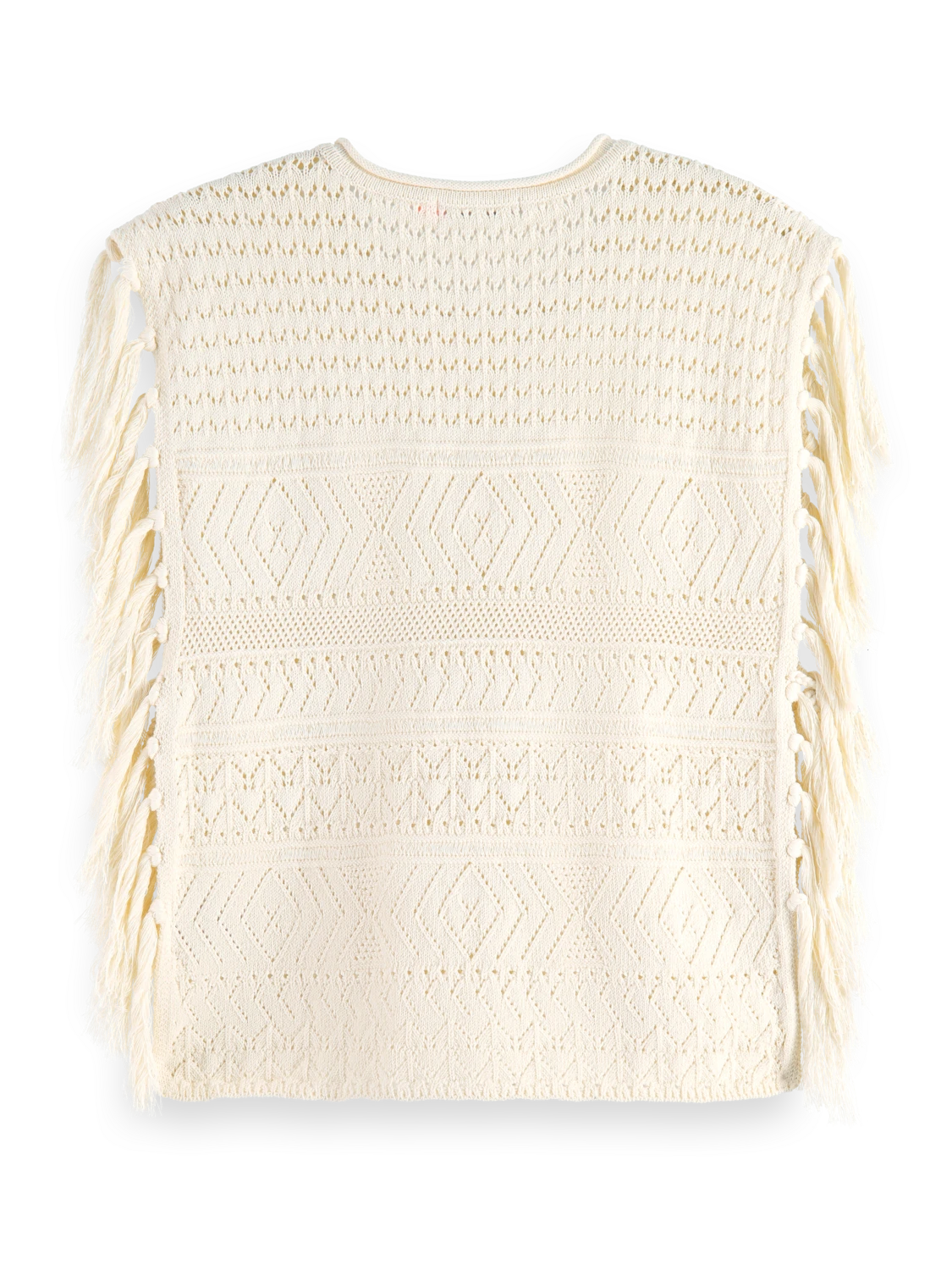 Scotch & Soda Pointelle Stitch Knitted Tank With Fringing 8 Scotch & Soda Pointelle Stitch Knitted Tank With Fringing - Image 6