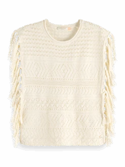 Scotch & Soda Pointelle Stitch Knitted Tank With Fringing 14 Scotch & Soda Pointelle Stitch Knitted Tank With Fringing -Scotch & Soda 177121 6643 FNT 3f3e0417 fdd0 45f6 a49d 210a8f241bb1