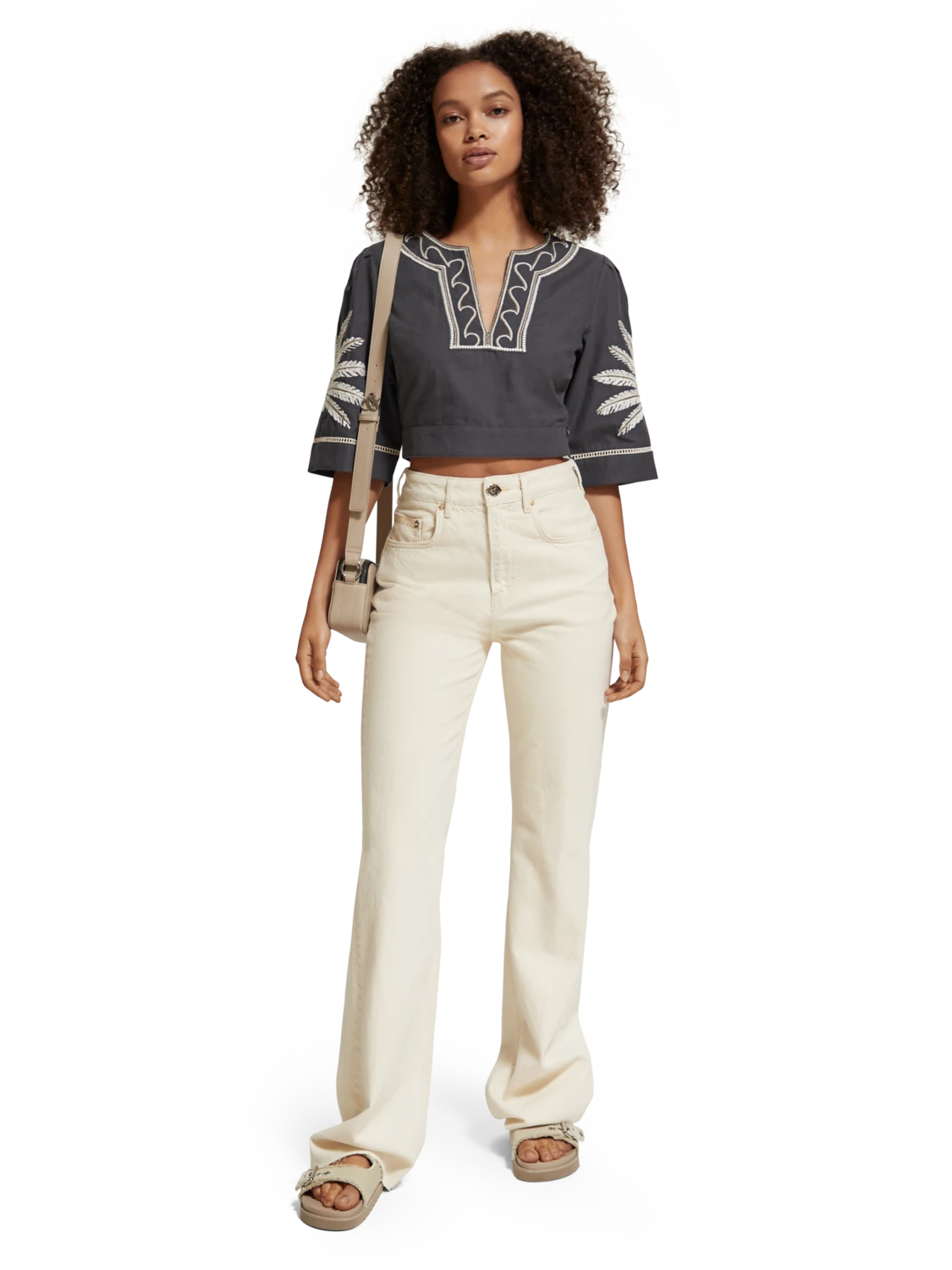 Scotch & Soda Embroidered Crop Top 9 Scotch & Soda Embroidered Crop Top - Image 7