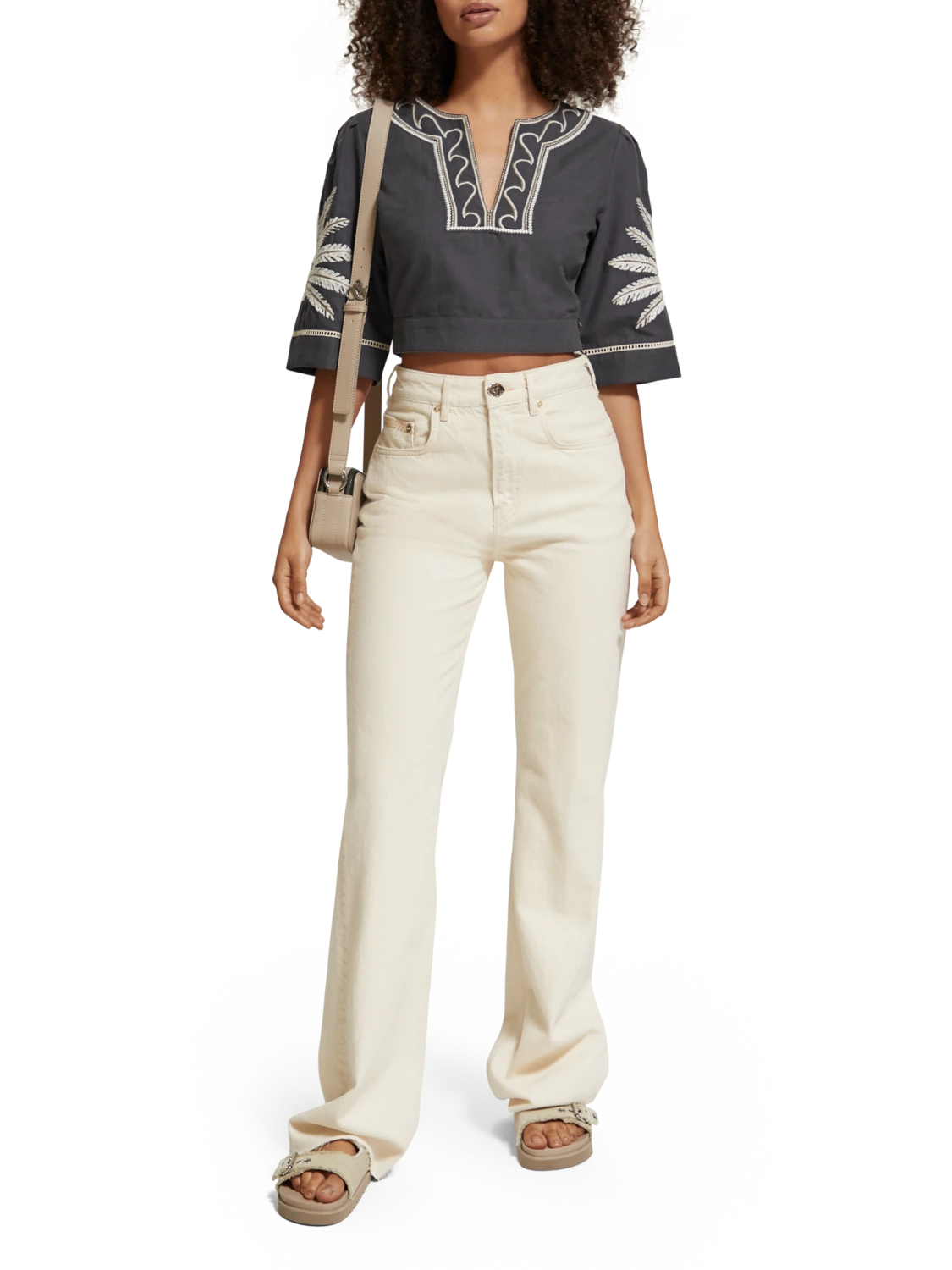 Scotch & Soda Embroidered Crop Top 13 Scotch & Soda Embroidered Crop Top - Image 11