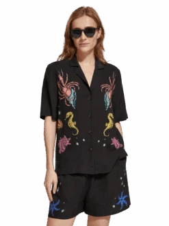 Scotch & Soda Placement Printed Camp Shirt