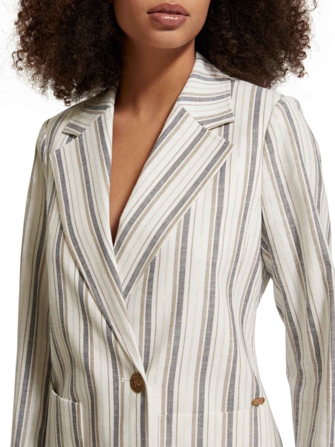 Scotch & Soda Linen Blend Stripe Blazer 4 Scotch & Soda Linen Blend Stripe Blazer - Image 2