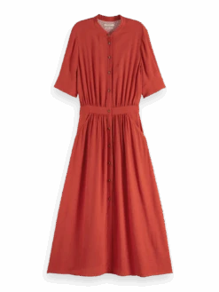 Scotch & Soda Button Down Midi Dress -Scotch & Soda 177252 2161 FNT b422500a 7595 4f76 915e b13ceb8b9df0