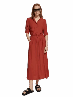 Scotch & Soda Button Down Midi Dress