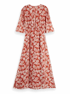 Scotch & Soda Knot Detail Midi Wrap Dress -Scotch & Soda 177260 7241 BCK 8ff8bda3 9ffe 42f0 8818 79e25de5d1cb