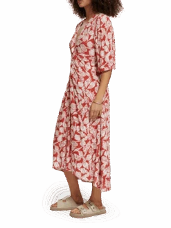 Scotch & Soda Knot Detail Midi Wrap Dress -Scotch & Soda 177260 7241 NHD SDE 124ee841 2e71 4846 9f7e fa109cf2c8fc