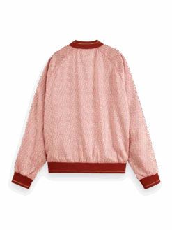 Scotch & Soda Coral Printed Reversible Bomber Jacket -Scotch & Soda 177268 0406 BCK 34e43eb5 990d 48dc 88c8 c3ada4cf42ff