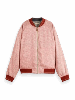 Scotch & Soda Coral Printed Reversible Bomber Jacket -Scotch & Soda 177268 0406 FNT 55001ee4 4f63 4ee0 9a93 c13309443f45