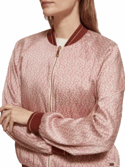 Scotch & Soda Coral Printed Reversible Bomber Jacket -Scotch & Soda 177268 0406 MDL DTL1 cf57a4bb 9aec 421c a4d4 524b6b8f0a54