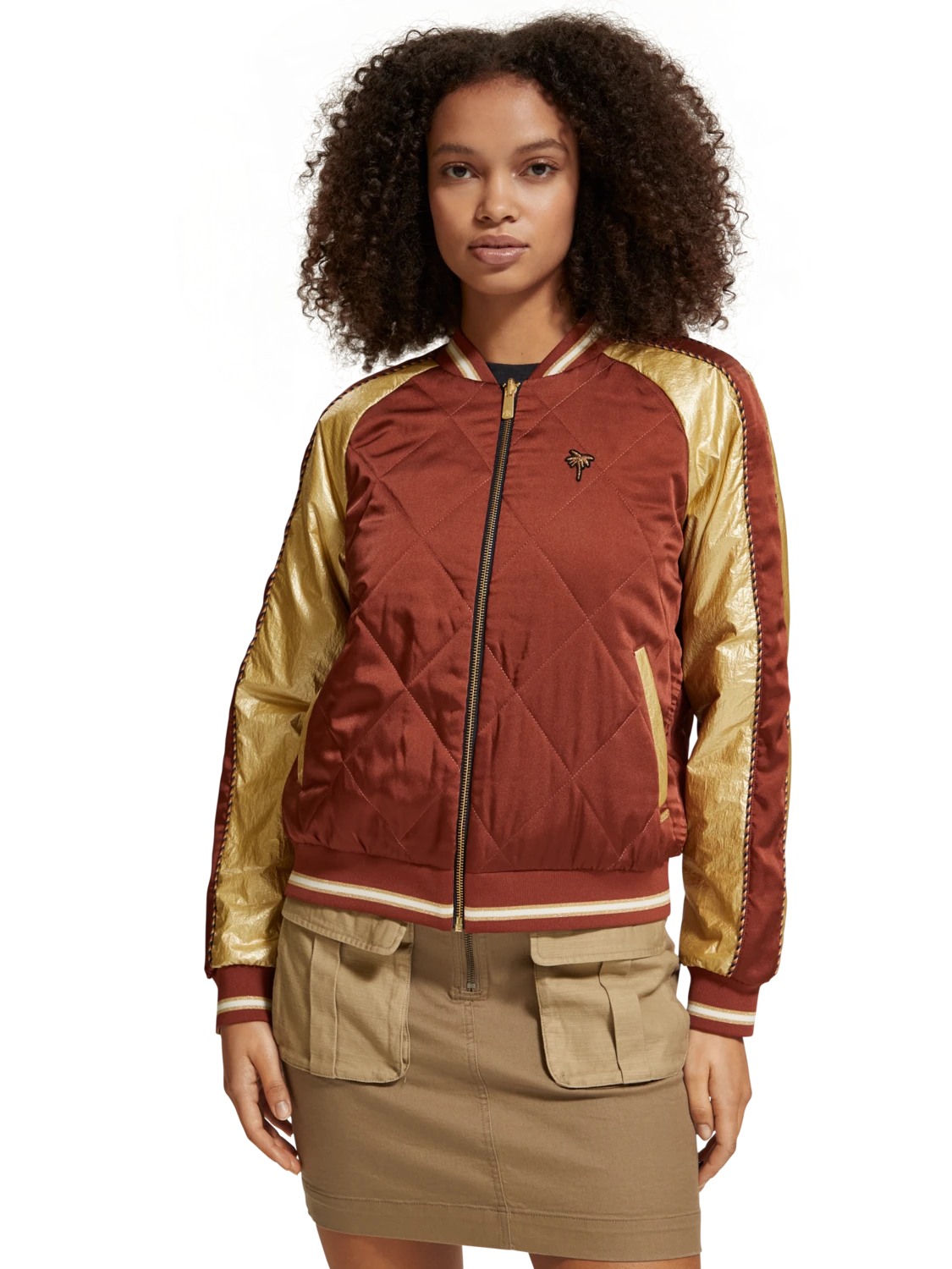 Scotch & Soda Embroidered Reversible Bomber Jacket 4 Scotch & Soda Embroidered Reversible Bomber Jacket - Image 2