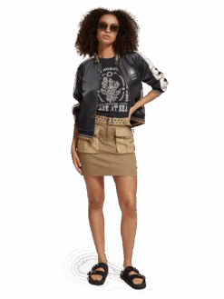 Scotch & Soda Embroidered Reversible Bomber Jacket