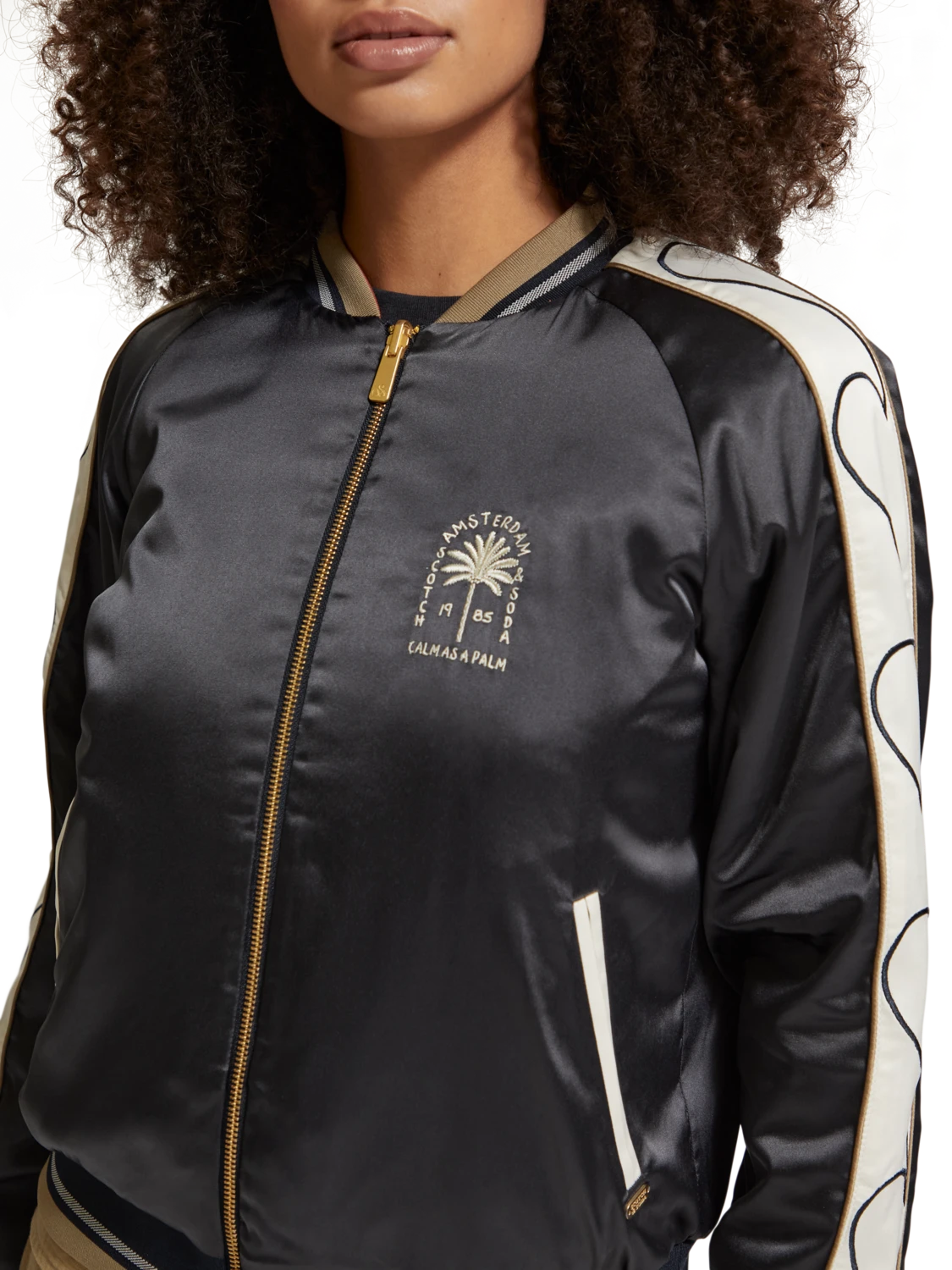 Scotch & Soda Embroidered Reversible Bomber Jacket 12 Scotch & Soda Embroidered Reversible Bomber Jacket - Image 10