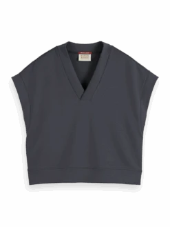 Scotch & Soda V-Neck Sleeveless Modal Sweatshirt -Scotch & Soda 177273 0005 FNT 5723b6b4 3ecc 4f97 b0bd 3433503217d4