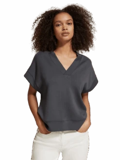 Scotch & Soda V-Neck Sleeveless Modal Sweatshirt