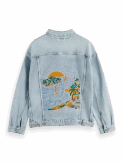 Scotch & Soda Trucker Jacket With Artwork 18 Scotch & Soda Trucker Jacket With Artwork -Scotch & Soda 177303 2976 BCK 2a1cf12d 330d 4cf9 a999 085cdd103e82