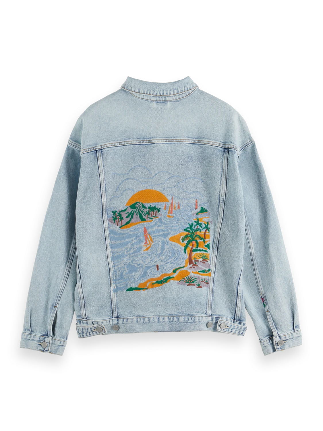 Scotch & Soda Trucker Jacket With Artwork 9 Scotch & Soda Trucker Jacket With Artwork - Image 7